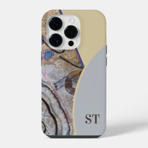 Simple Modern with Abstract Accents QR Code iPhone 14 Pro Case