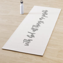 Simple modern With God all things are possible  