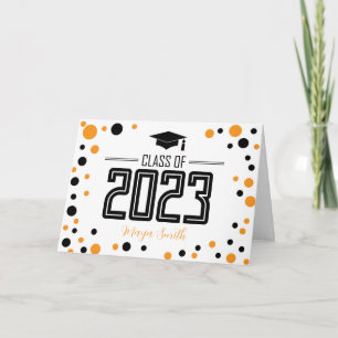 Simple Modern Yellow Back Graduation Card