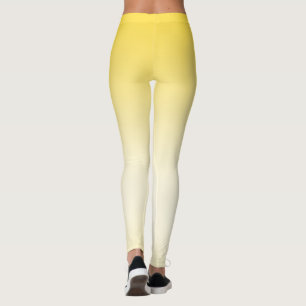 Simple Modern Yellow colour Gradient  Leggings