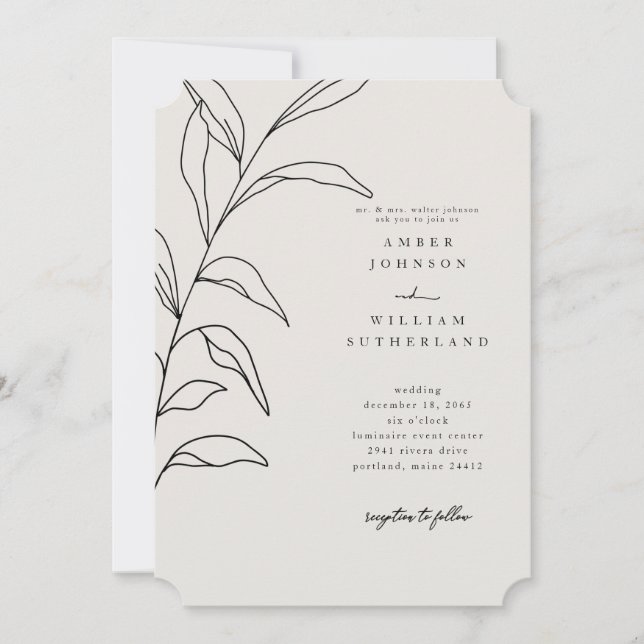 Simple Moments Parents Stem Ticket Invitation (Front)