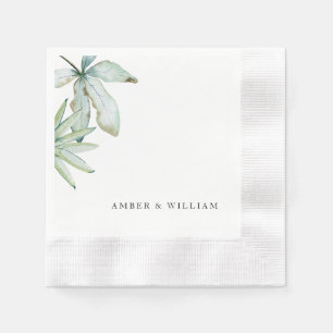 Simple Moments Tropical Wedding Coined Napkin