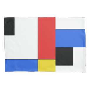 Simple Mondrian Neoplasticism Pillowcase