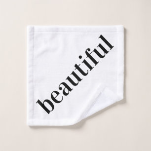 Simple Monochrome Beautiful Wash Cloth