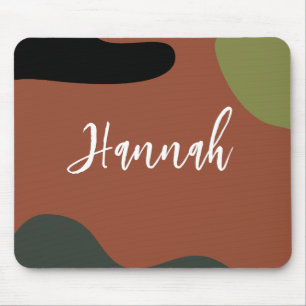 Simple monogram Abstract and colors for minimalism Mouse Mat