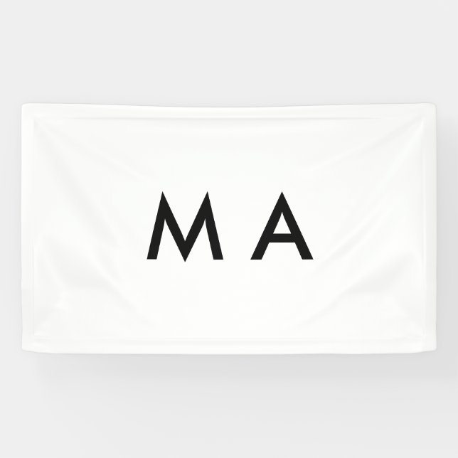 Simple monogram add your name letter man minimal  banner (Horizontal)