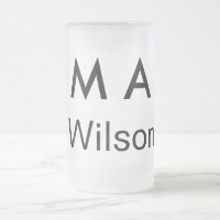 Simple monogram add your name letter man minimal