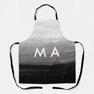 Simple monogram add your name letter man minimal t apron