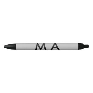 Simple monogram add your name letter man minimal t black ink pen