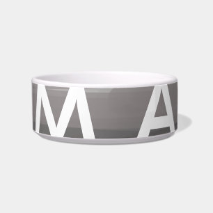 Simple monogram add your name letter man minimal t bowl