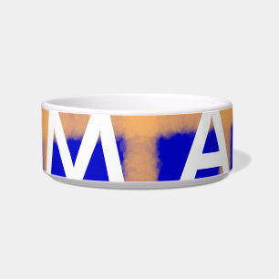 Simple monogram add your name letter man minimal t bowl