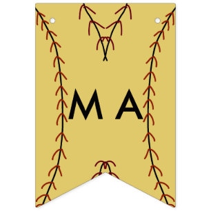 Simple monogram add your name letter man minimal t bunting 