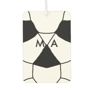 Simple monogram add your name letter man minimal t car air freshener