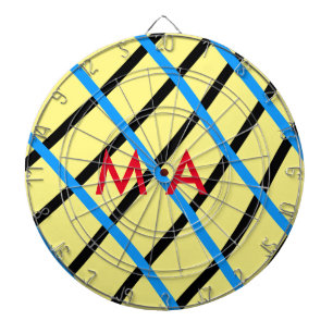 Simple monogram add your name letter man minimal t dartboard