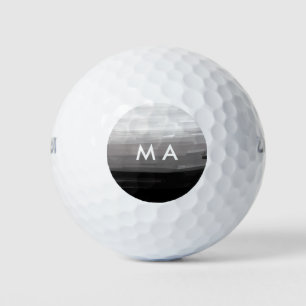 Simple monogram add your name letter man minimal t golf balls