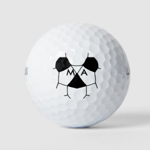 Simple monogram add your name letter man minimal t golf balls