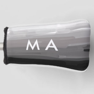 Simple monogram add your name letter man minimal t golf head cover