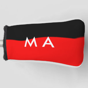 Simple monogram add your name letter man minimal t golf head cover