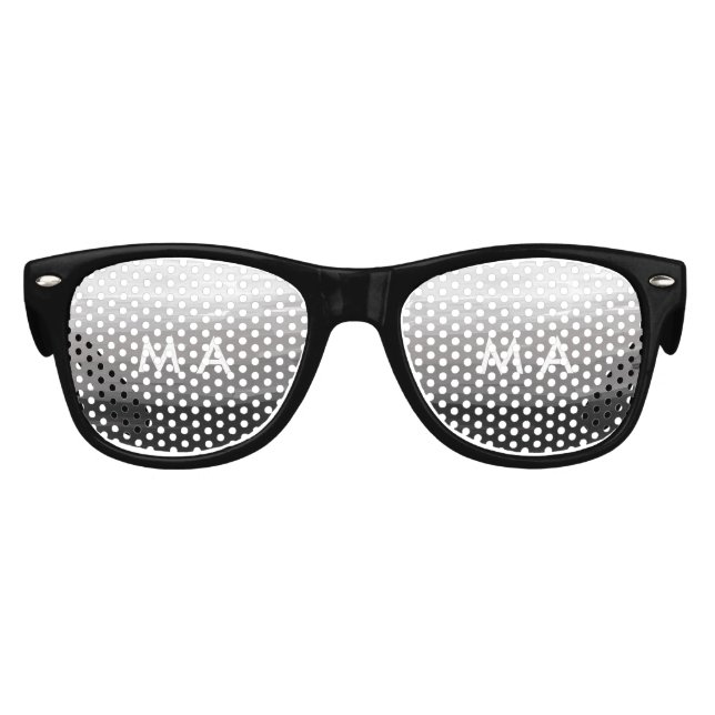 Simple monogram add your name letter man minimal t kids sunglasses (Front)