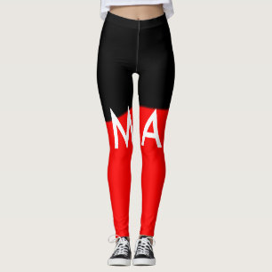 Simple monogram add your name letter man minimal t leggings