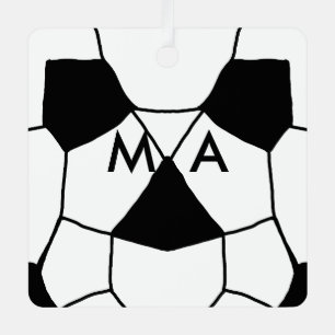 Simple monogram add your name letter man minimal t metal tree decoration