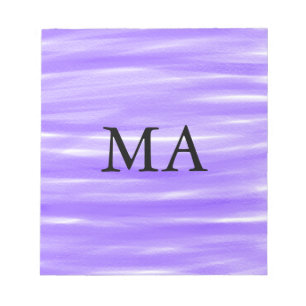 Simple monogram add your name letter man minimal t notepad