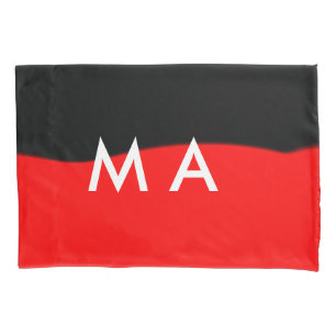 Simple monogram add your name letter man minimal t pillowcase