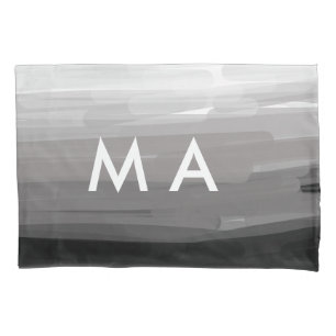 Simple monogram add your name letter man minimal t pillowcase