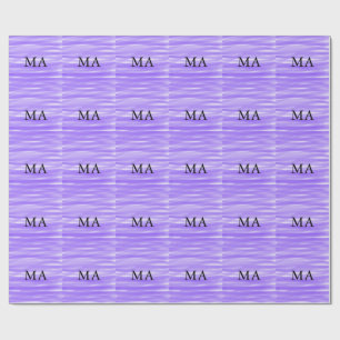 Simple monogram add your name letter man minimal t wrapping paper