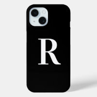 Simple Monogram Black and White