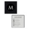 Simple Monogram Black and White Social Media