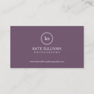 Simple Monogram Business Card - Groupon