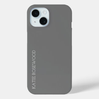 Simple Monogram  iPhone 15 Case