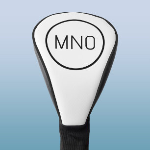 Simple Monogram Initial Golf Head Cover