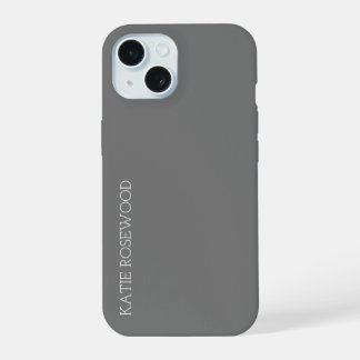 Simple Monogram iPhone 15 Case