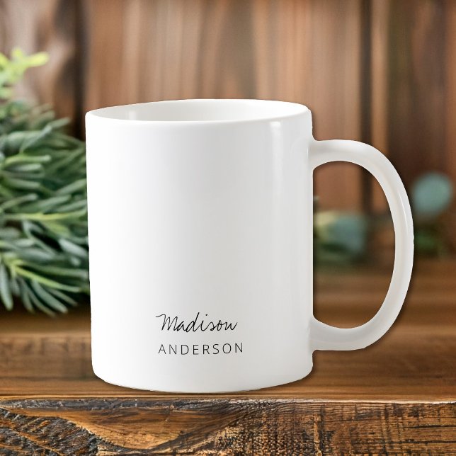 Simple Monogram Minimal Mug (Introducing the Monogram Coffee Mug - a personalized daily companion that transforms your morning)