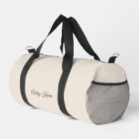 Simple monogram neutral ivory