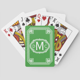 Simple Monogram Playing Cards