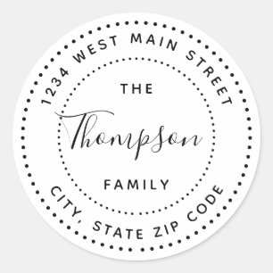 Simple Monogram Return Label