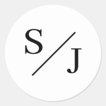 Simple Monogram Wedding