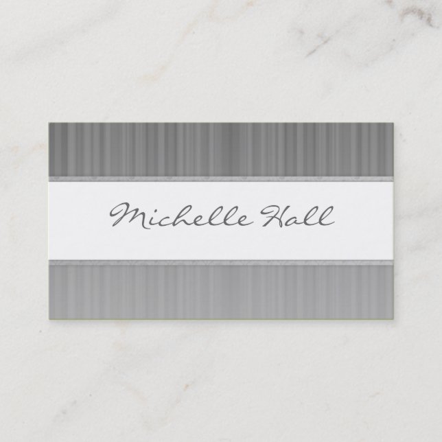 Simple Monotone Business Card (Front)