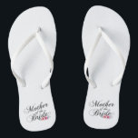 Simple Mother of the Bride Wedding | Flip Flops<br><div class="desc">For further customisation, please click the "Customise" button and use our design tool to modify this template. If the options are available, you may change text and image by simply clicking on "Edit/Remove Text or Image Here" and add your own. If you wish to have this design added to a...</div>