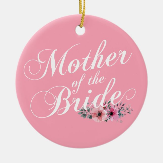 Simple Mother of the Bride Wedding | Ornament (Front)