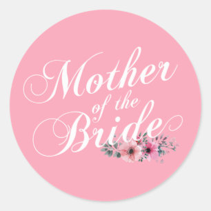 Simple Mother of the Bride Wedding Sticker