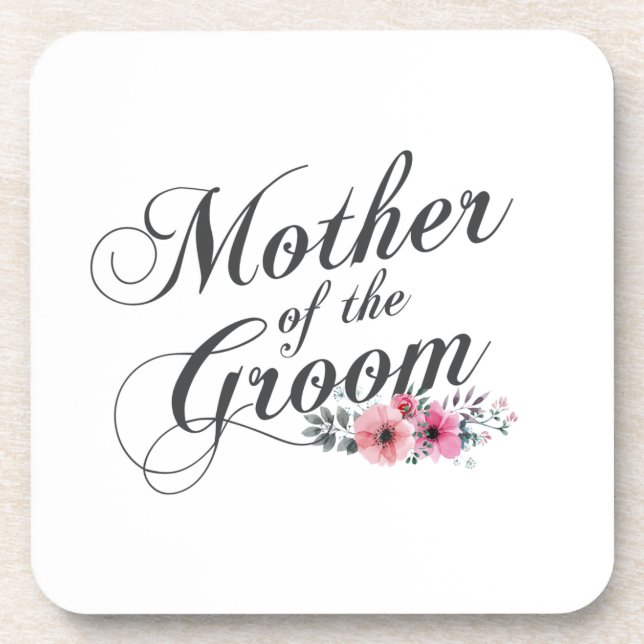 Simple Mother of the Groom Wedding | Coaster (Front)