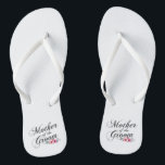 Simple Mother of the Groom Wedding | Flip Flops<br><div class="desc">For further customisation, please click the "Customise" button and use our design tool to modify this template. If the options are available, you may change text and image by simply clicking on "Edit/Remove Text or Image Here" and add your own. If you wish to have this design added to a...</div>