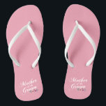 Simple Mother of the Groom Wedding | Flip Flops<br><div class="desc">For further customisation, please click the "Customise" button and use our design tool to modify this template. If the options are available, you may change text and image by simply clicking on "Edit/Remove Text or Image Here" and add your own. If you wish to have this design added to a...</div>