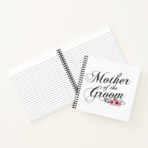 Simple Mother of the Groom Wedding   Notebook