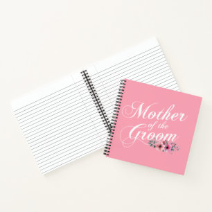 Simple Mother of the Groom Wedding   Notebook