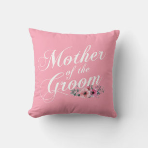 Simple Mother of the Groom Wedding Throw Pillow
